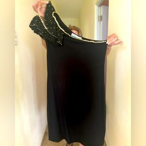 Cocktail One Shoulder Black Dress